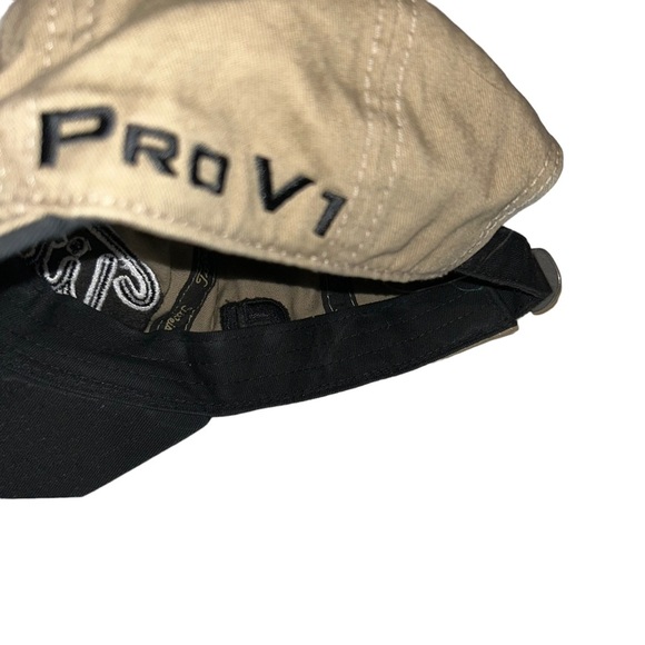 Titleist footjoy pro v1 FJ khaki adjustable tan gold hat cap - Picture 3 of 5